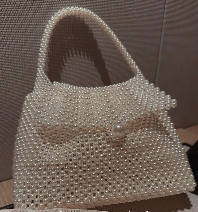 Handmade Beaded Woven Handbag